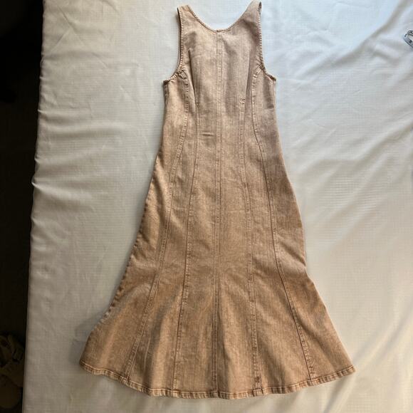 Rachel Comey Fervie Dress Brown Acid Wash Pomona Denim $595 NOWT Size 4 - Picture 14 of 16